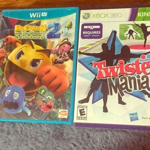 It is a pet name game and Xbox twister mania game